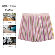 Riviera Stripe Mesh Shorts