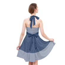 Midnight Garden Halter Dress