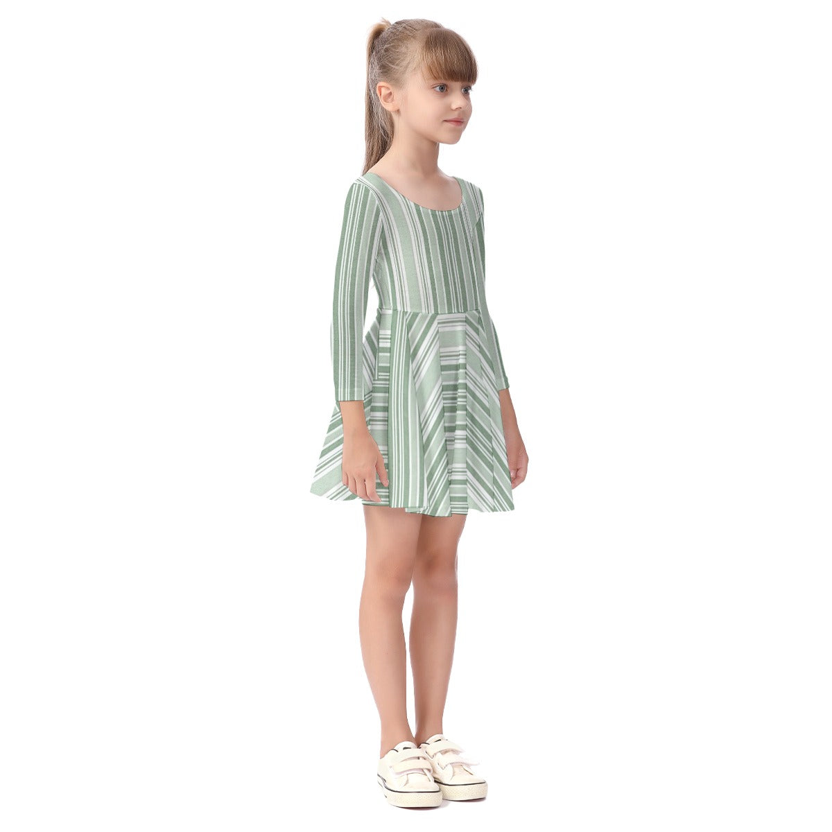 Meadow Line Long-Sleeve Dress