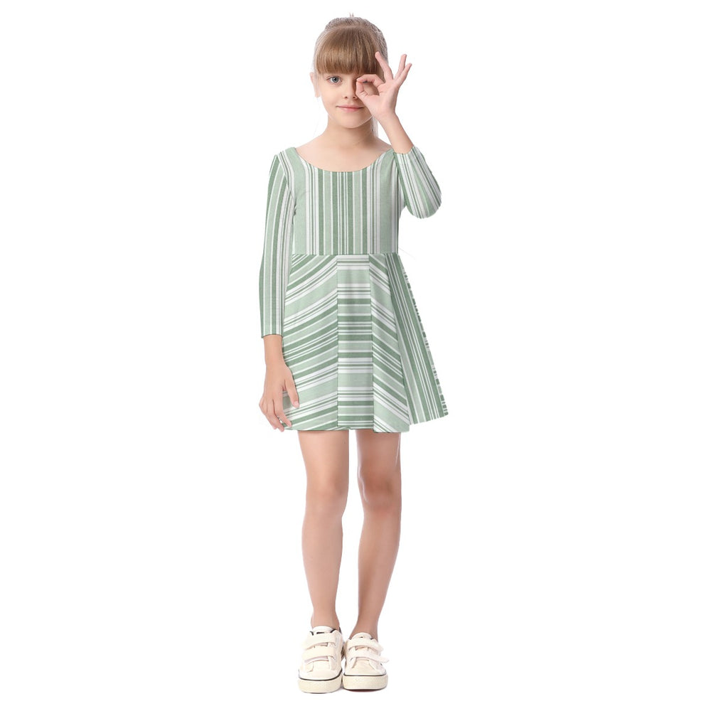 Meadow Line Long-Sleeve Dress