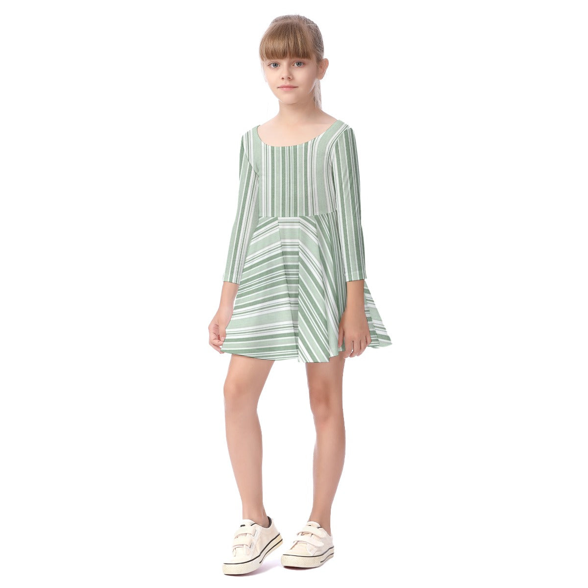 Meadow Line Long-Sleeve Dress