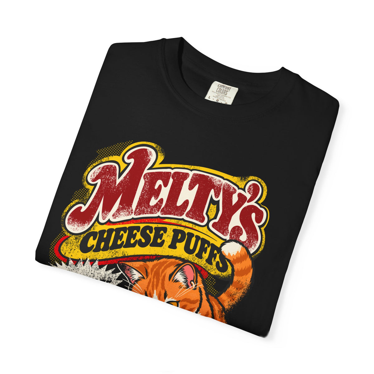 Melty’s Cheese Puffs Orange Cat Graphic T-Shirt